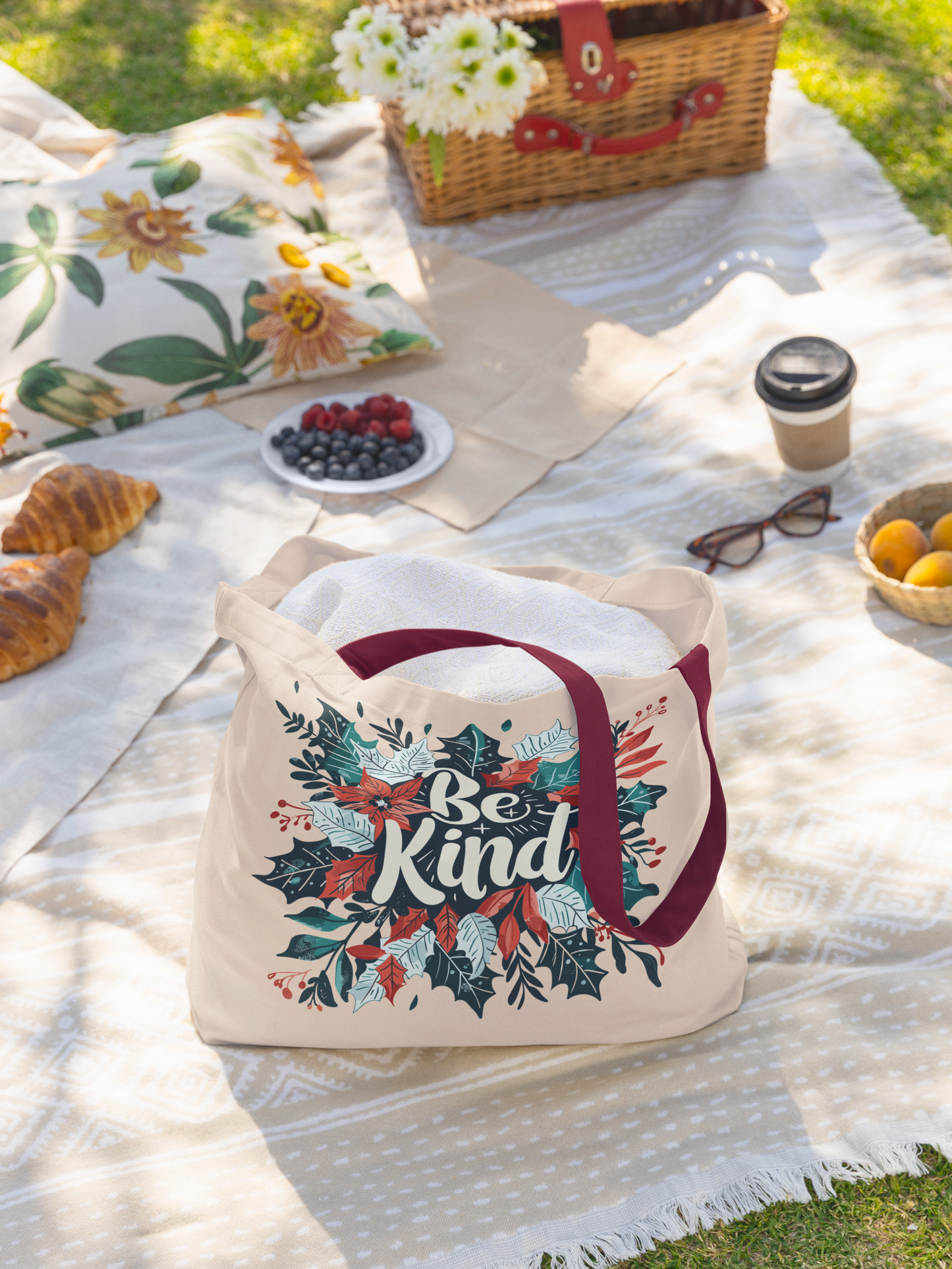 👜 "Be Kind"-Premium Canvas Tote Bag