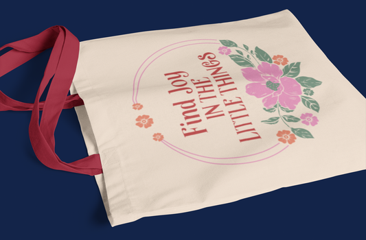 Find Joy in Little Things -Premium Canvas Tote Bag