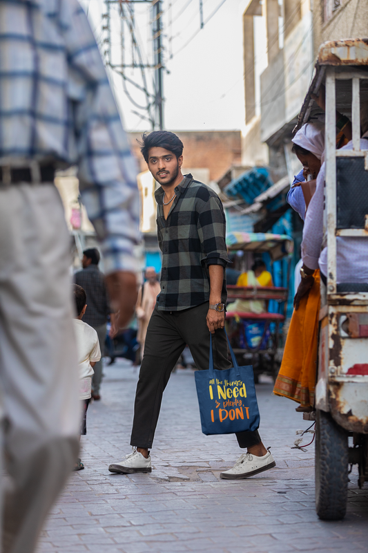 'All Things I Need and Plenty I Don't' -Premium Canvas Tote Bag