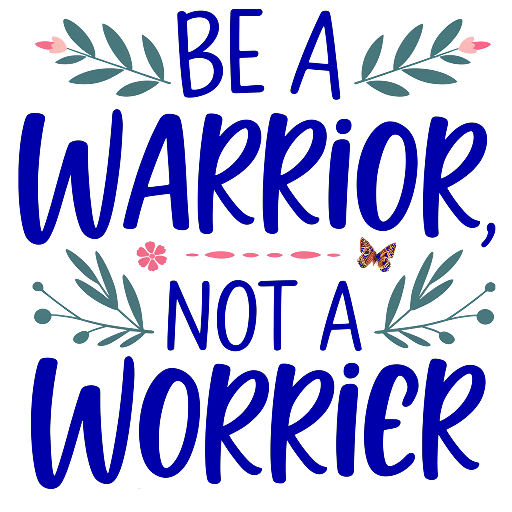 Be Warrior Not Worrier- Premium Canvas Tote Bag
