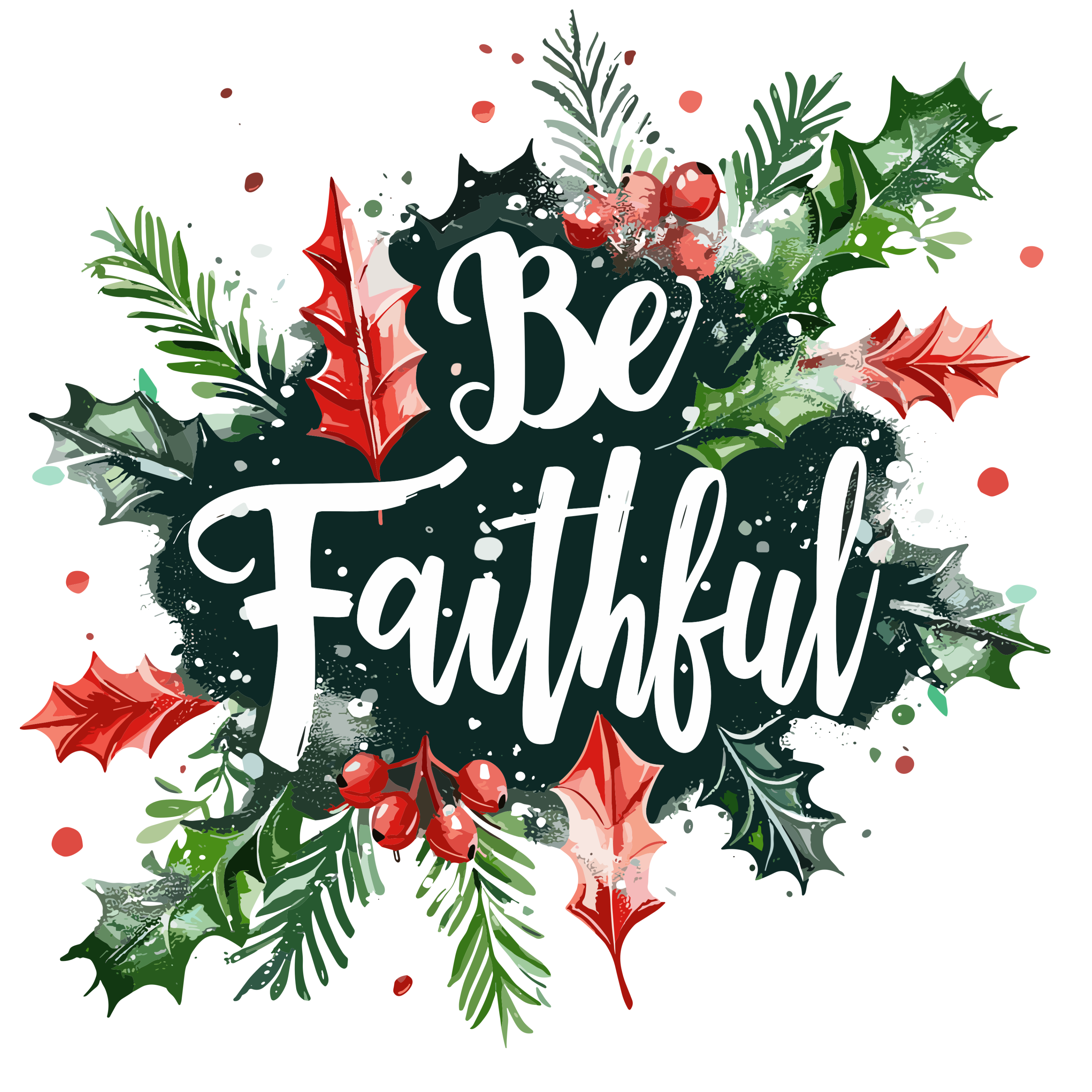 "Be Faithful'- Premium Canvas Tote Bag