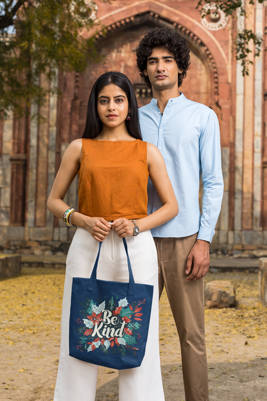 👜 "Be Kind"-Premium Canvas Tote Bag