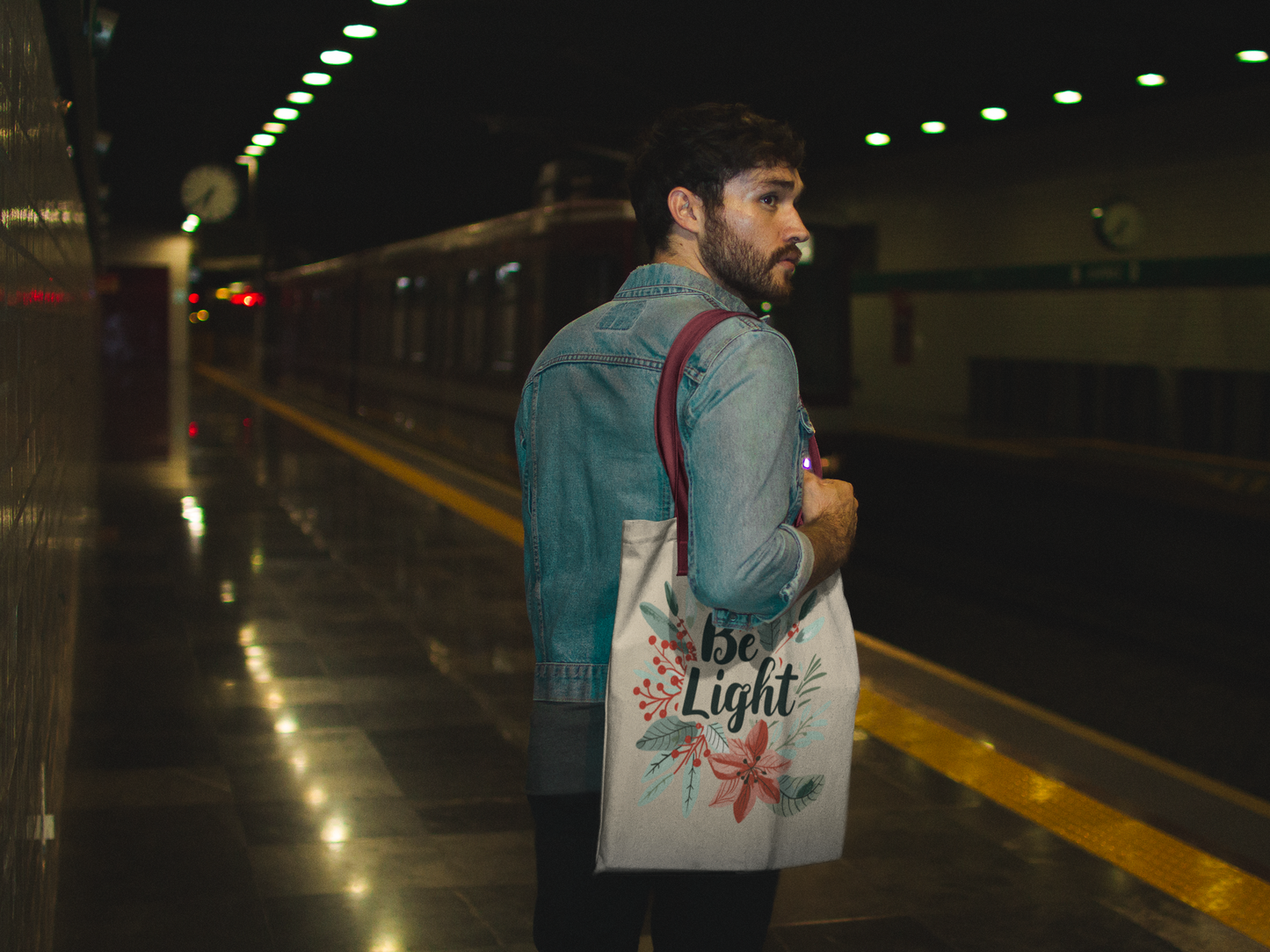 Be Light- Premium Canvas Tote Bag
