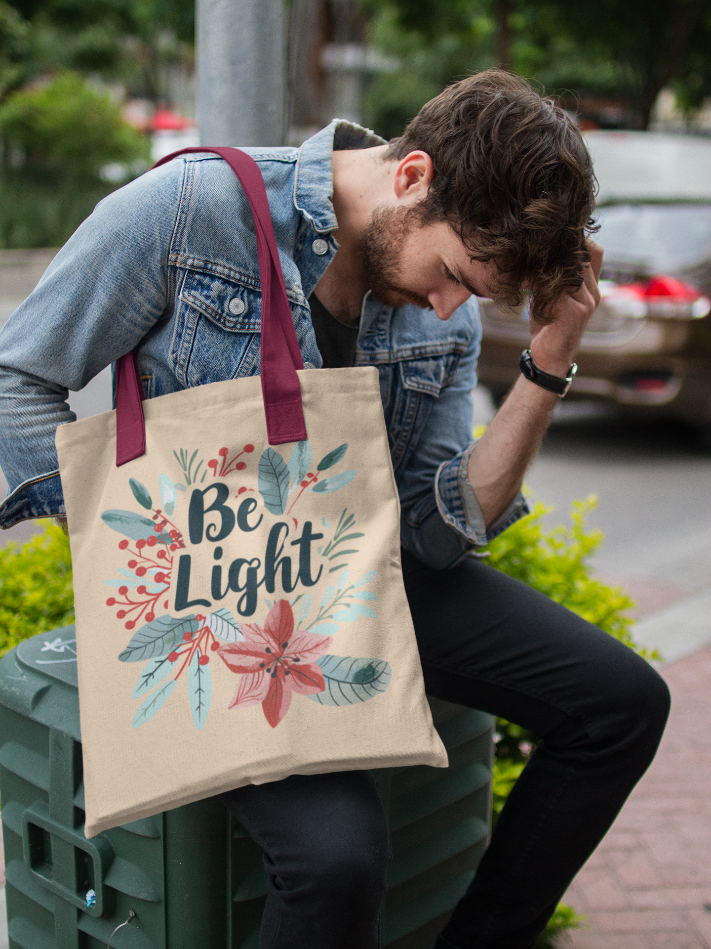 Be Light- Premium Canvas Tote Bag