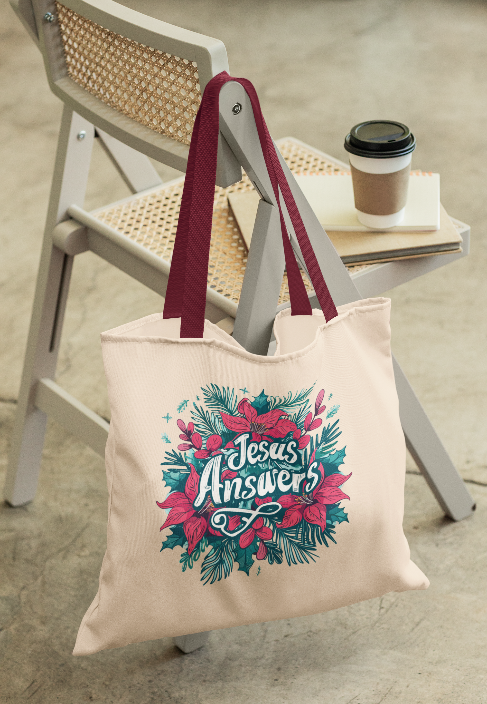 Jesus Answers- Premium Canvas Tote Bag
