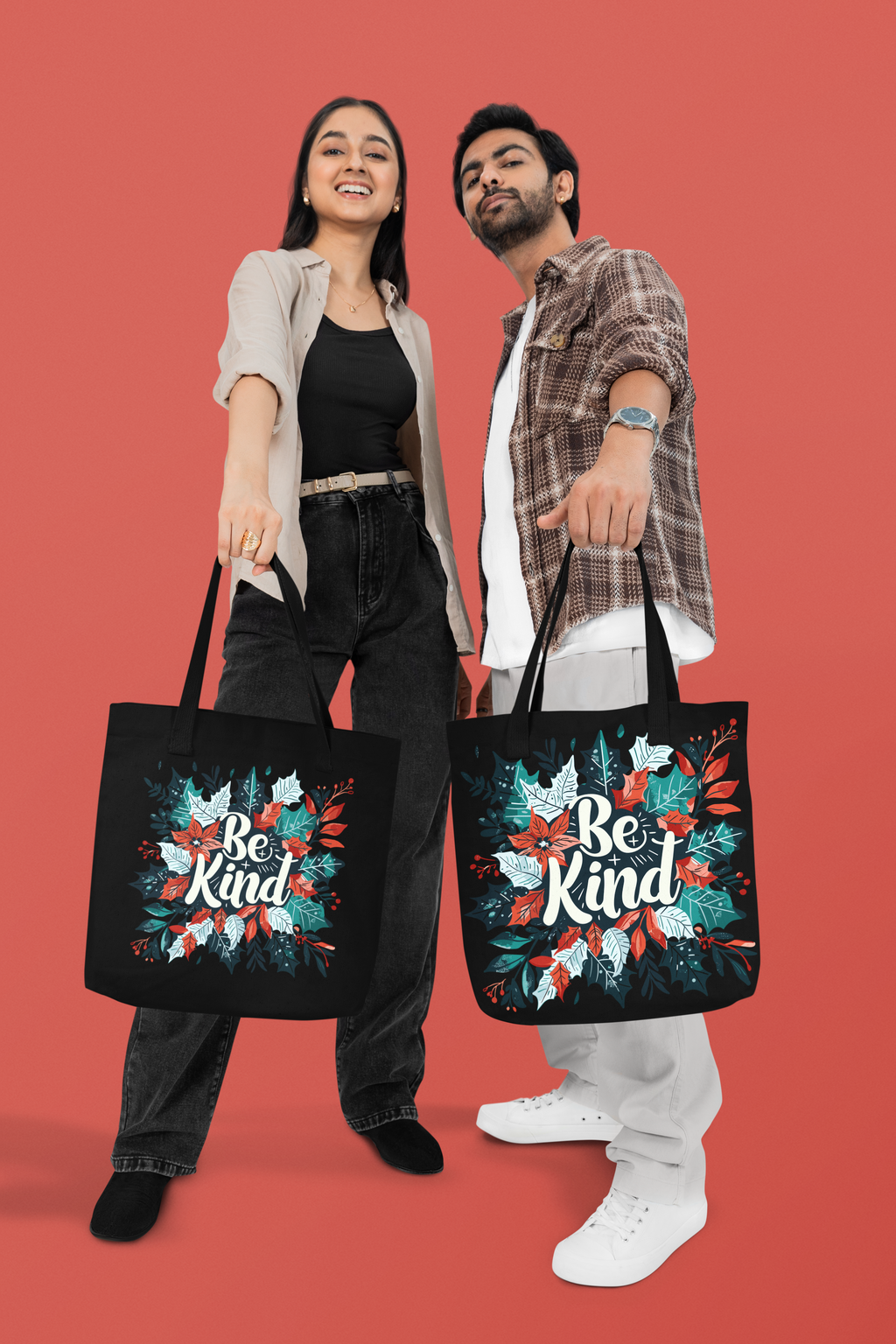 👜 "Be Kind"-Premium Canvas Tote Bag