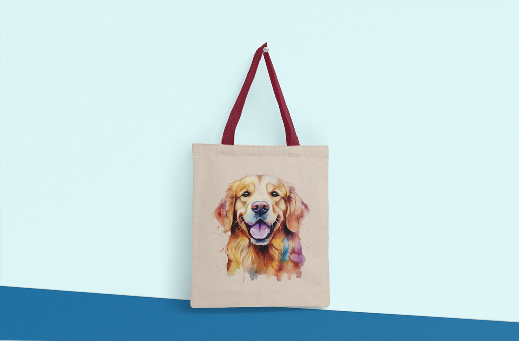 Golden Retriever - Premium Canvas Tote Bag