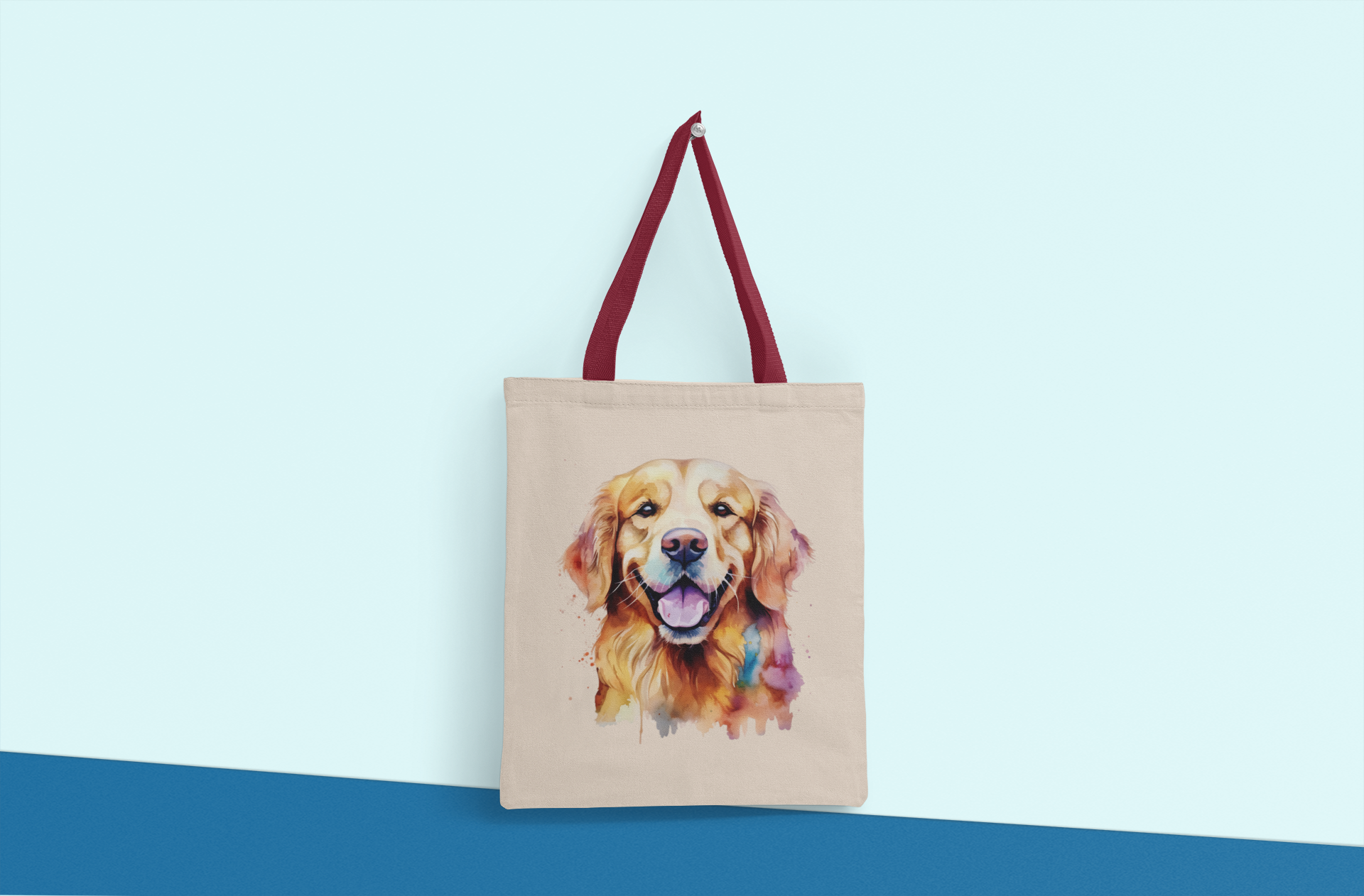 Golden Retriever - Premium Canvas Tote Bag