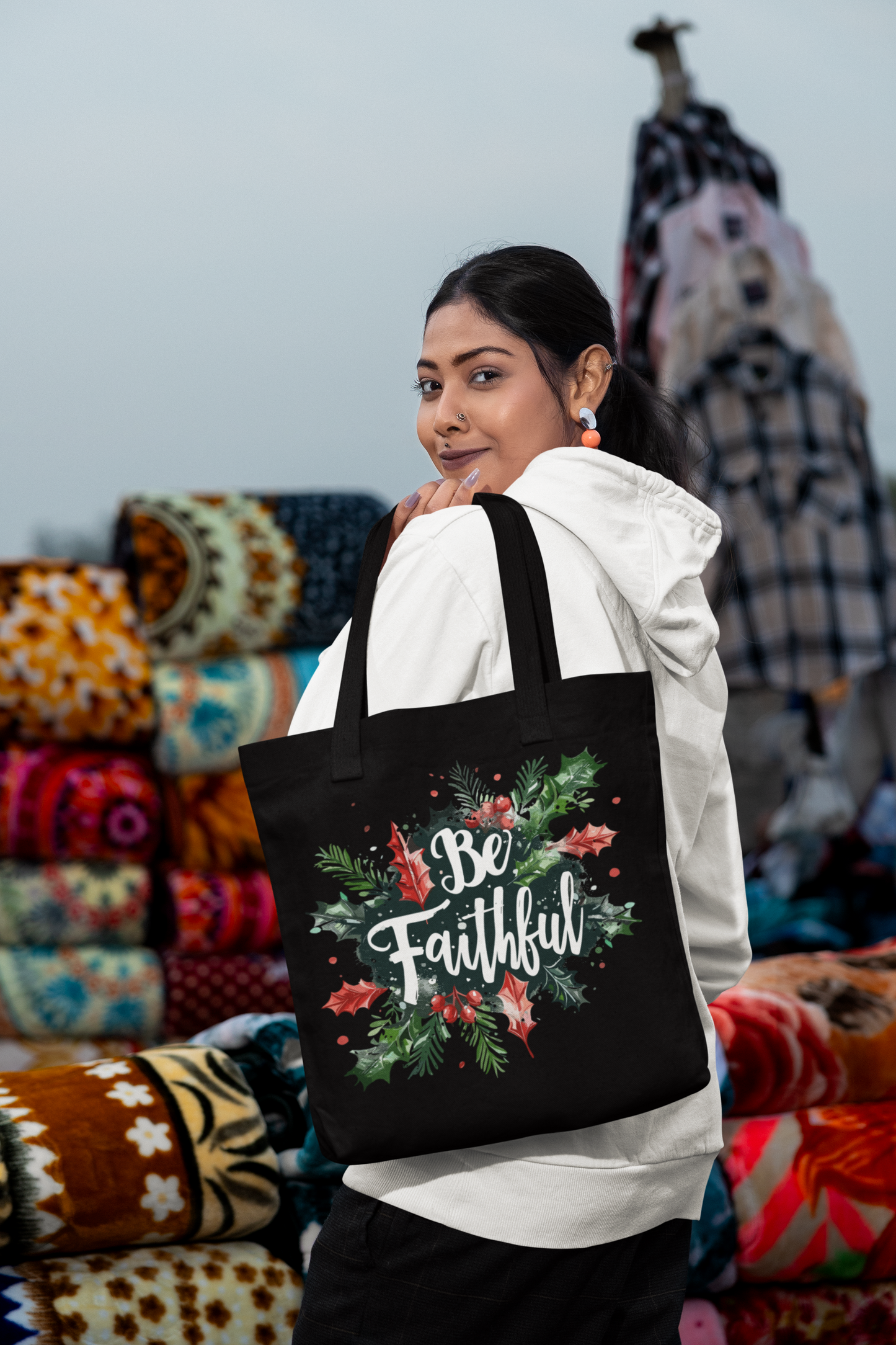 "Be Faithful'- Premium Canvas Tote Bag