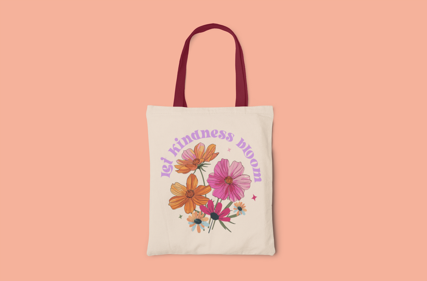 Let Kindness Bloom -Premium Canvas Tote Bag