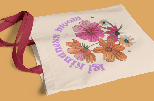 Let Kindness Bloom -Premium Canvas Tote Bag