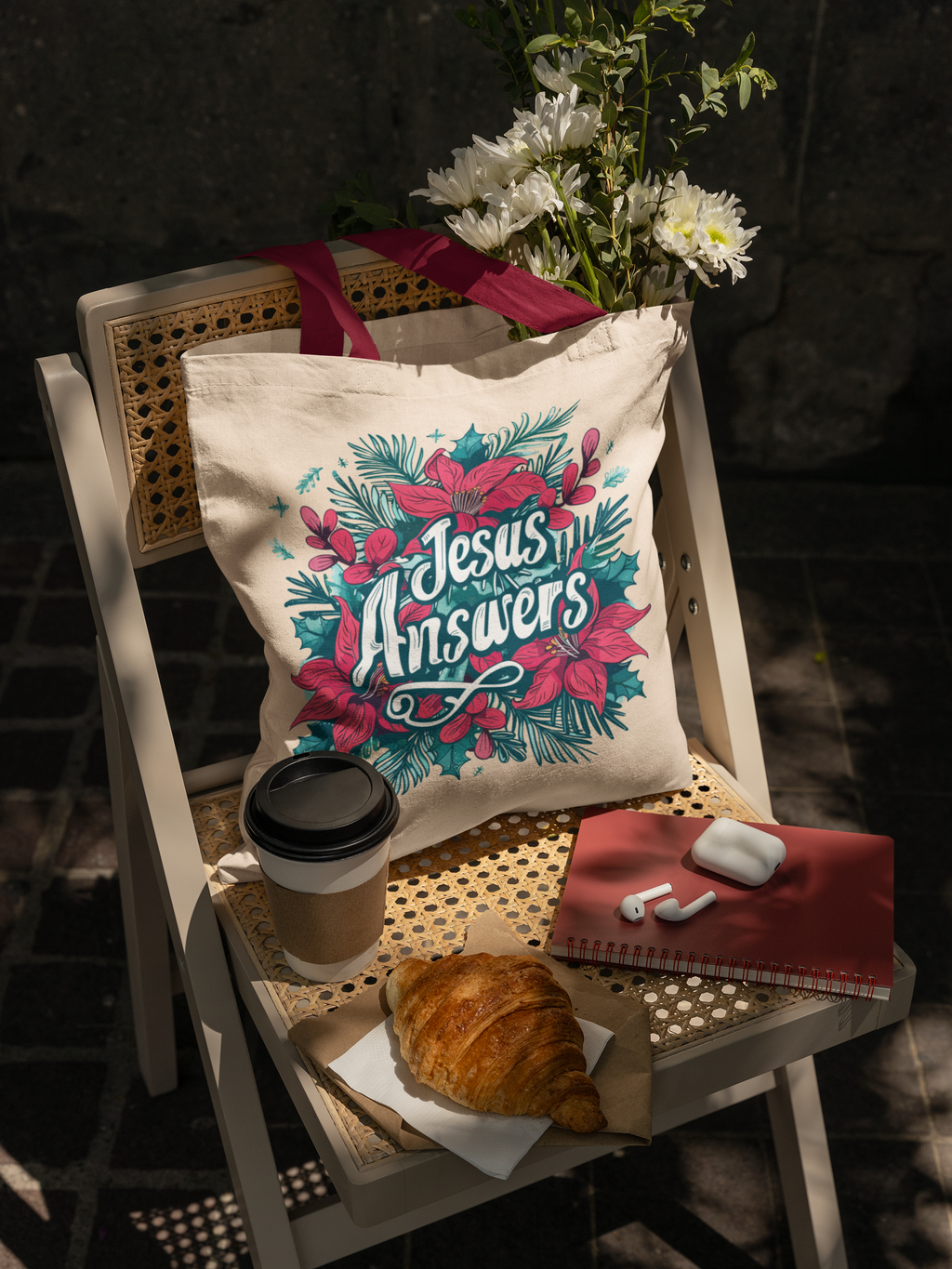 Jesus Answers- Premium Canvas Tote Bag
