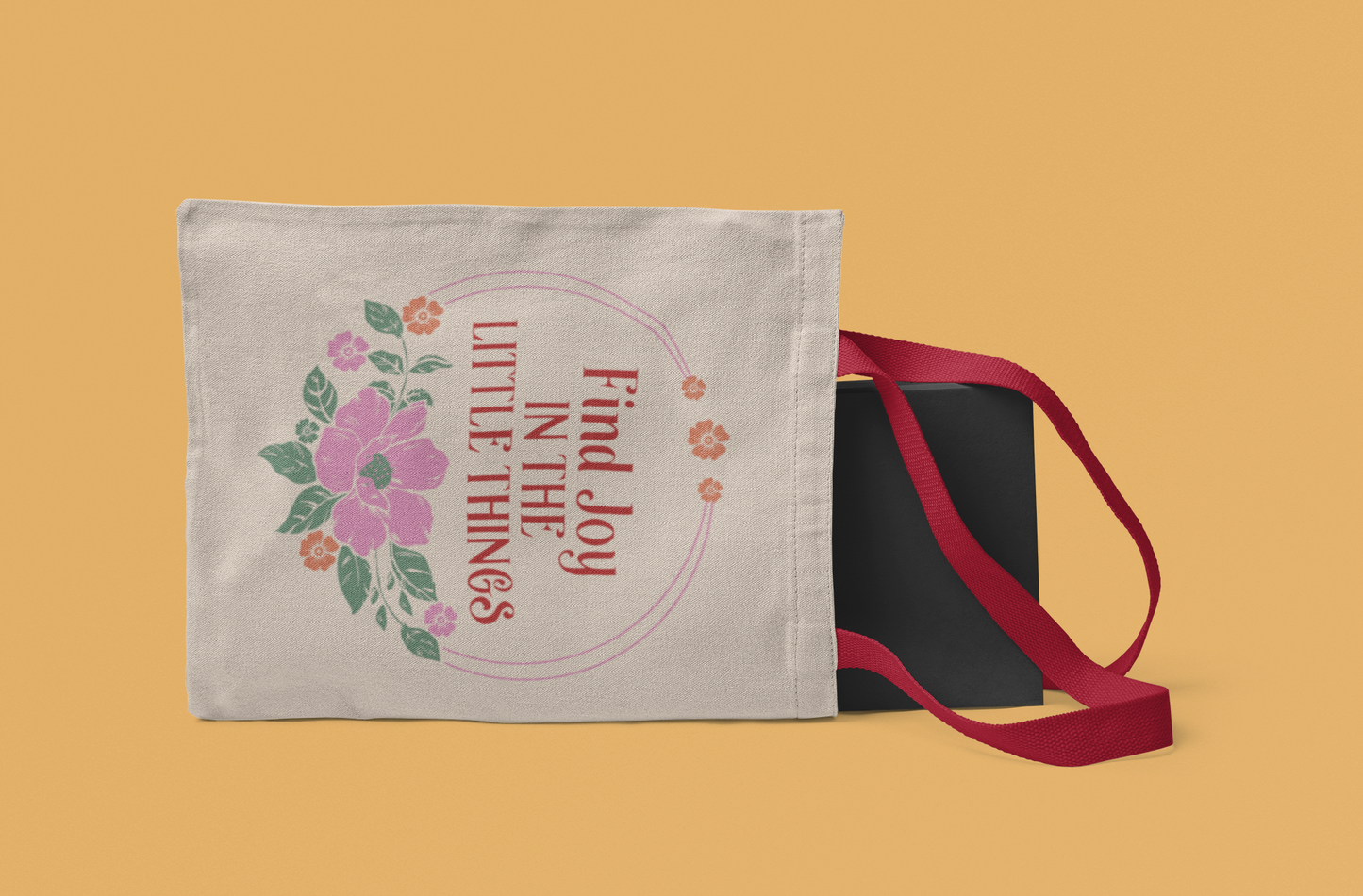 Find Joy in Little Things -Premium Canvas Tote Bag