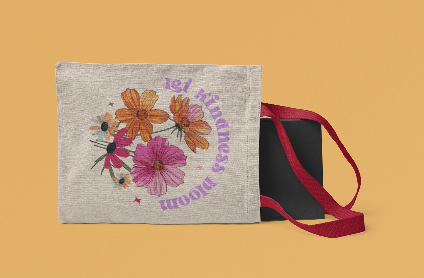 Let Kindness Bloom -Premium Canvas Tote Bag