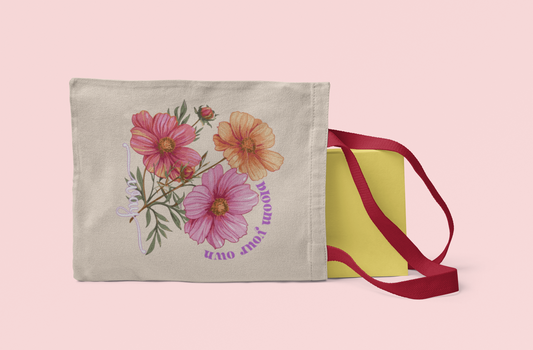 Bloom Your Own Way -Premium Canvas Tote Bag