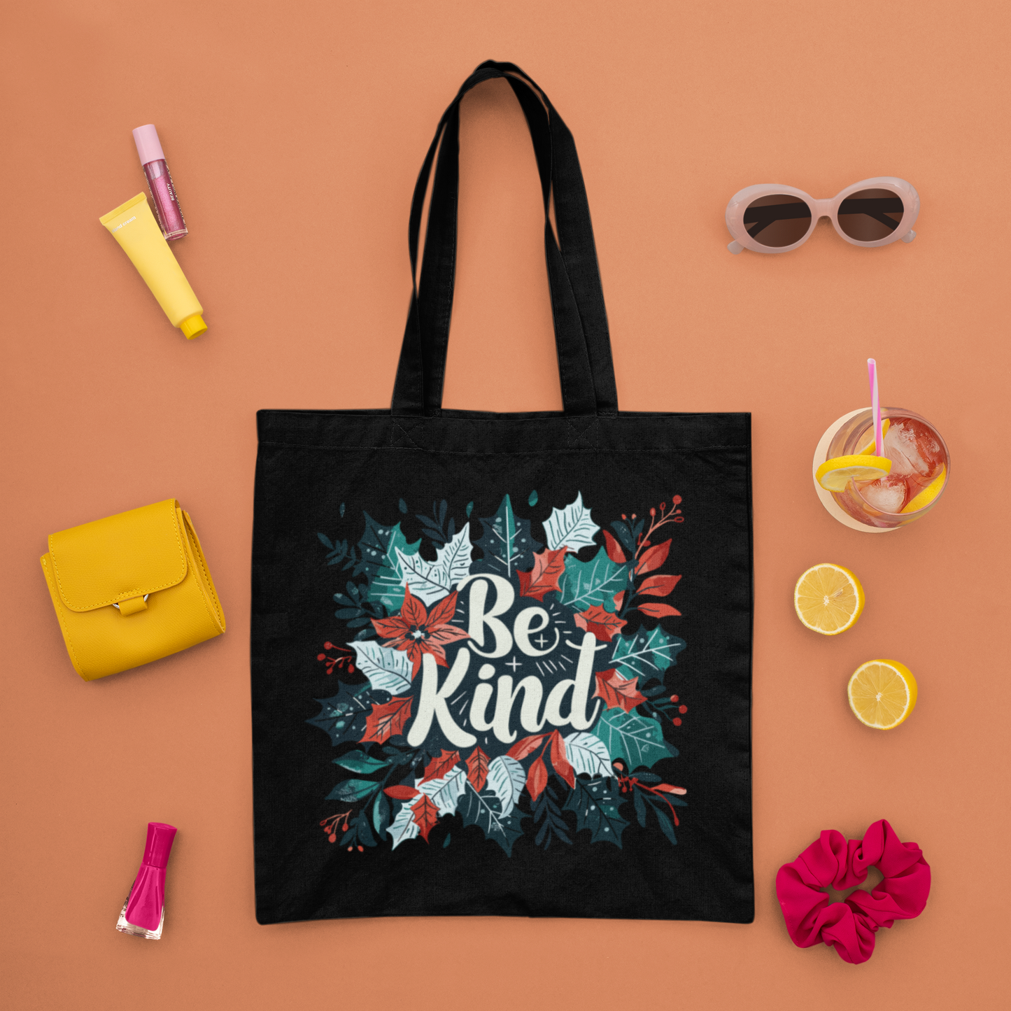 👜 "Be Kind"-Premium Canvas Tote Bag