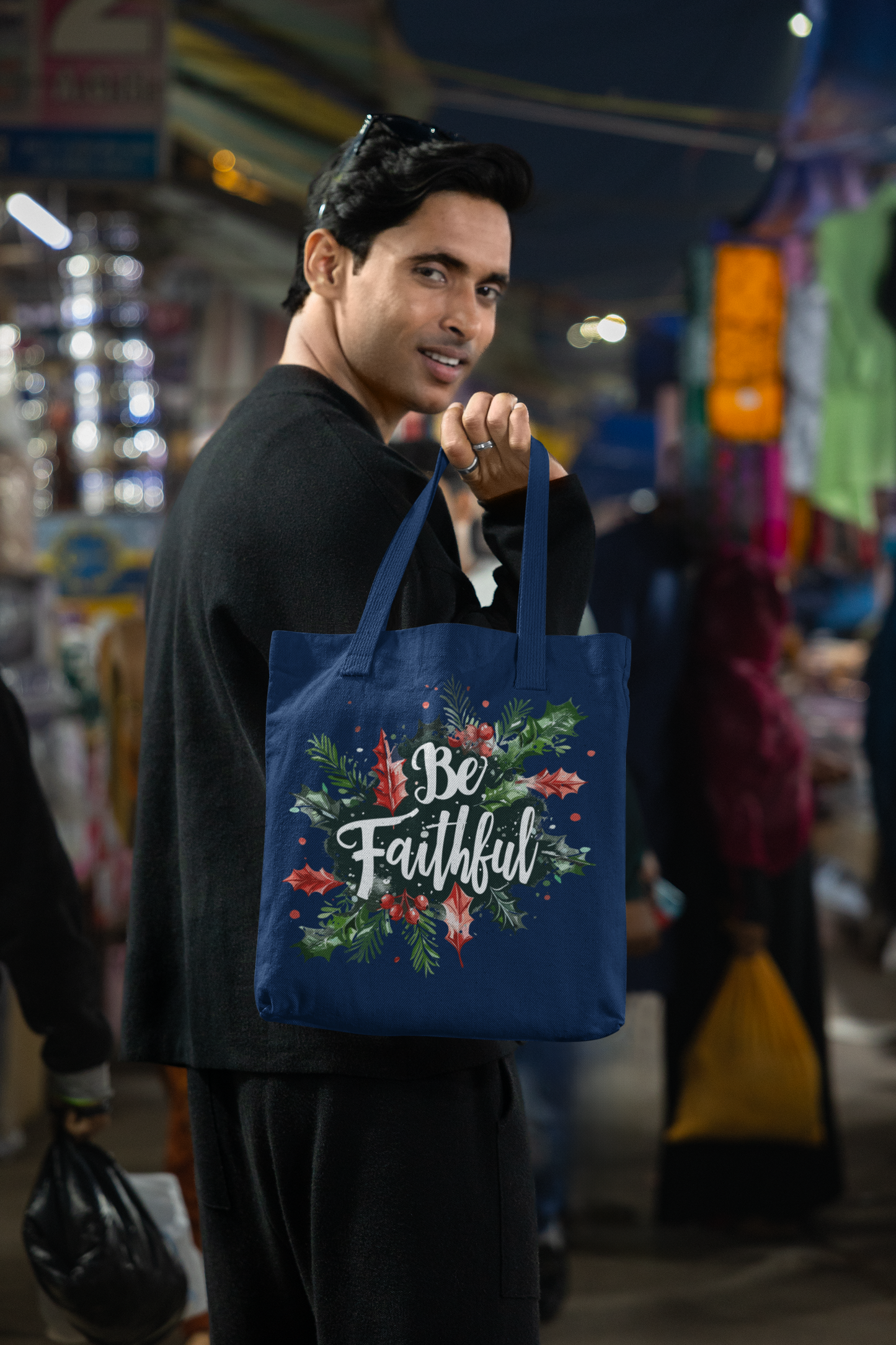 "Be Faithful'- Premium Canvas Tote Bag