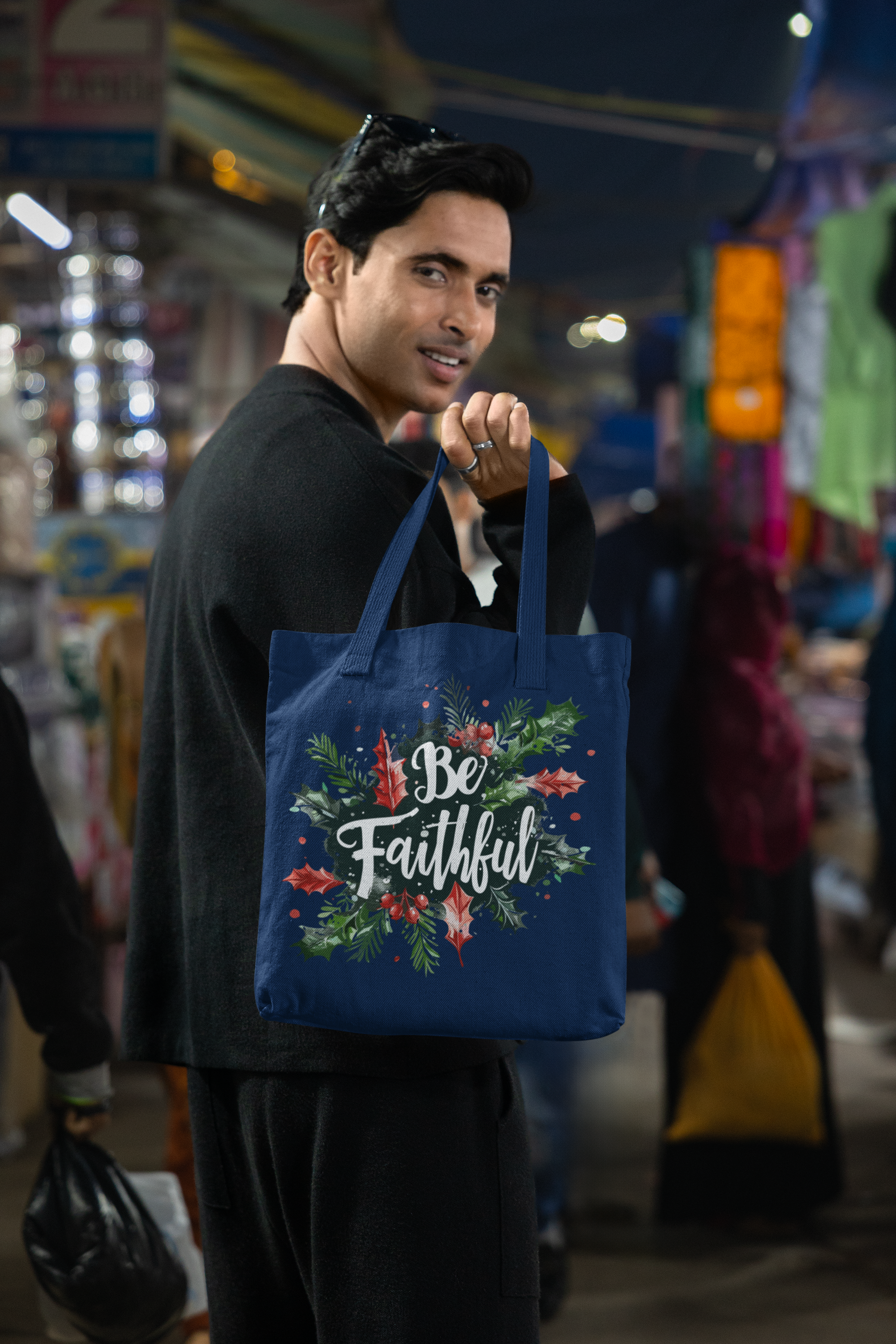 "Be Faithful'- Premium Canvas Tote Bag