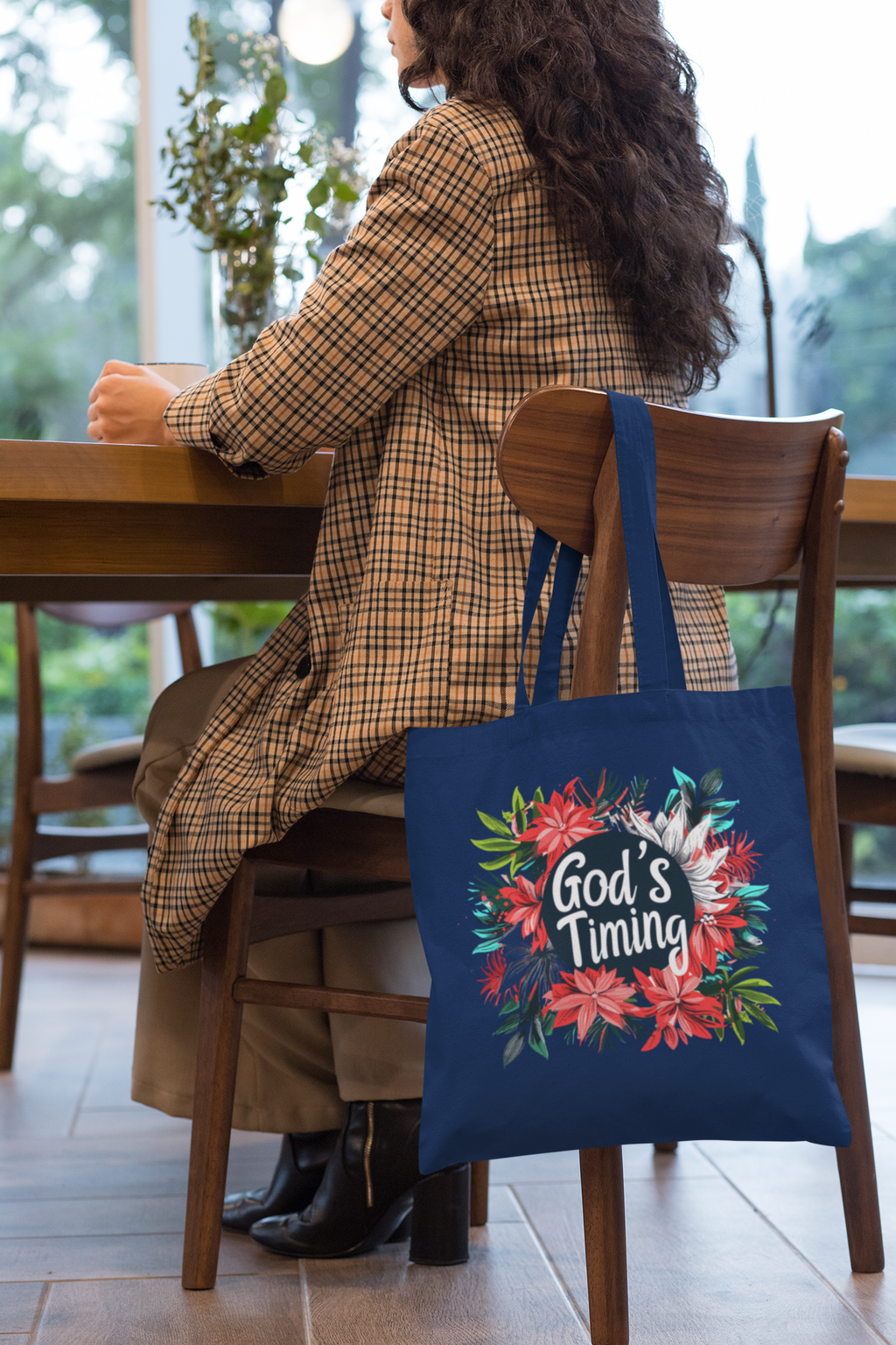 "God's Timing'- Premium Canvas Tote Bag