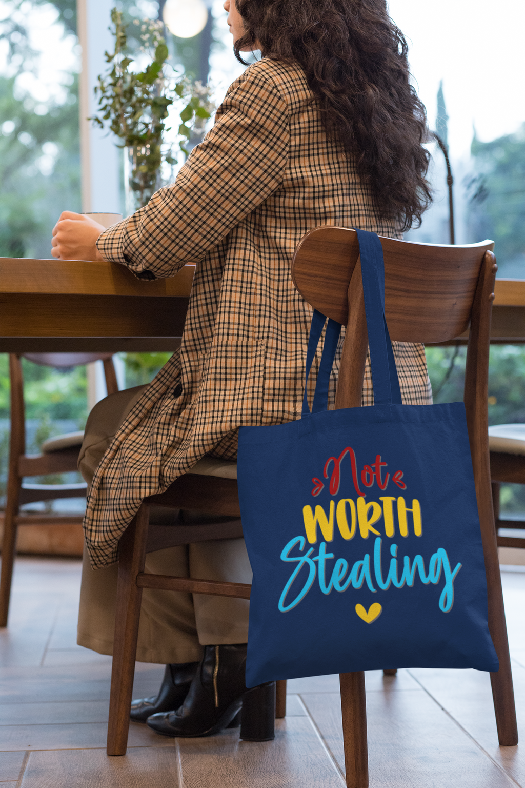 'Not Worth Stealing' -Premium Canvas Tote Bag
