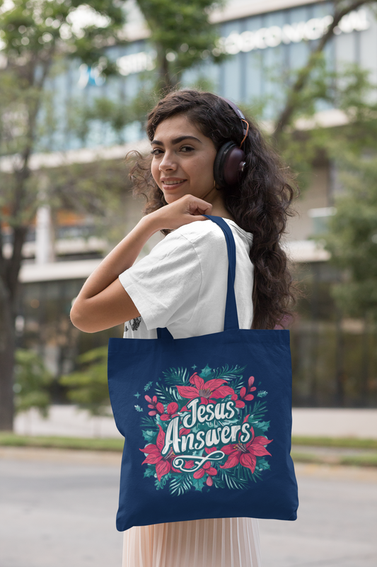 Jesus Answers- Premium Canvas Tote Bag