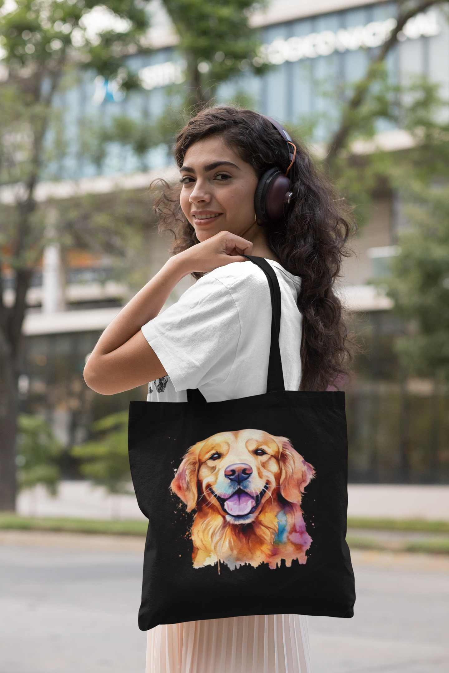 Golden Retriever - Premium Canvas Tote Bag