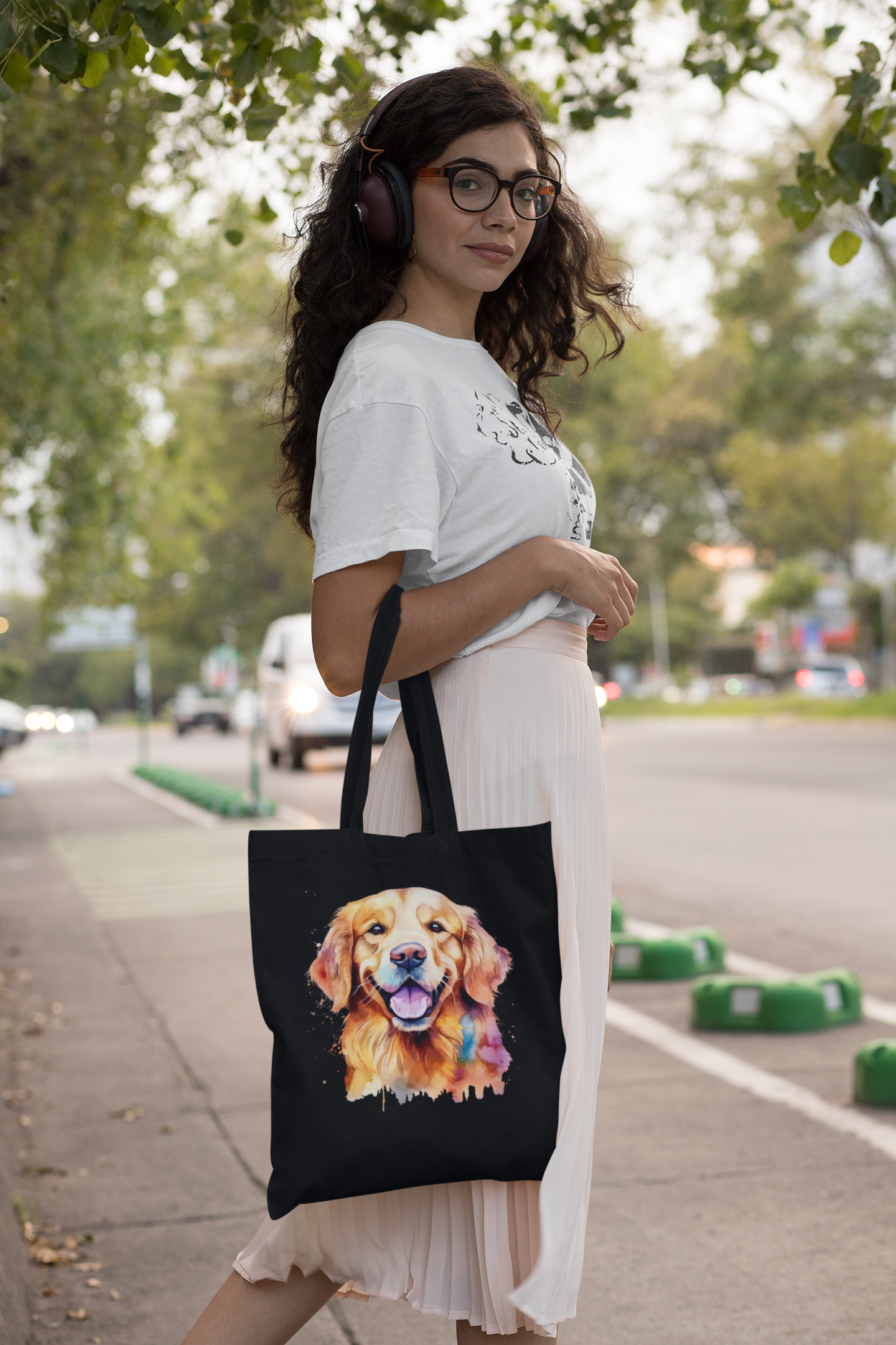 Golden Retriever - Premium Canvas Tote Bag