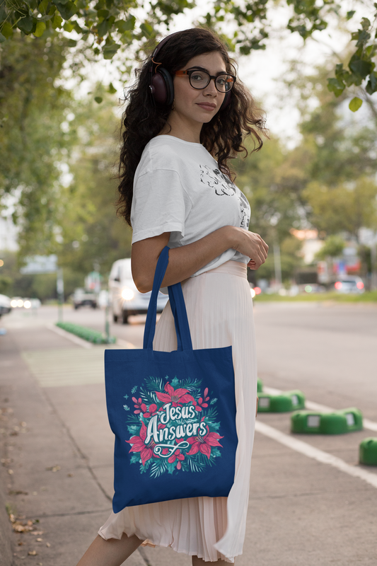 Jesus Answers- Premium Canvas Tote Bag