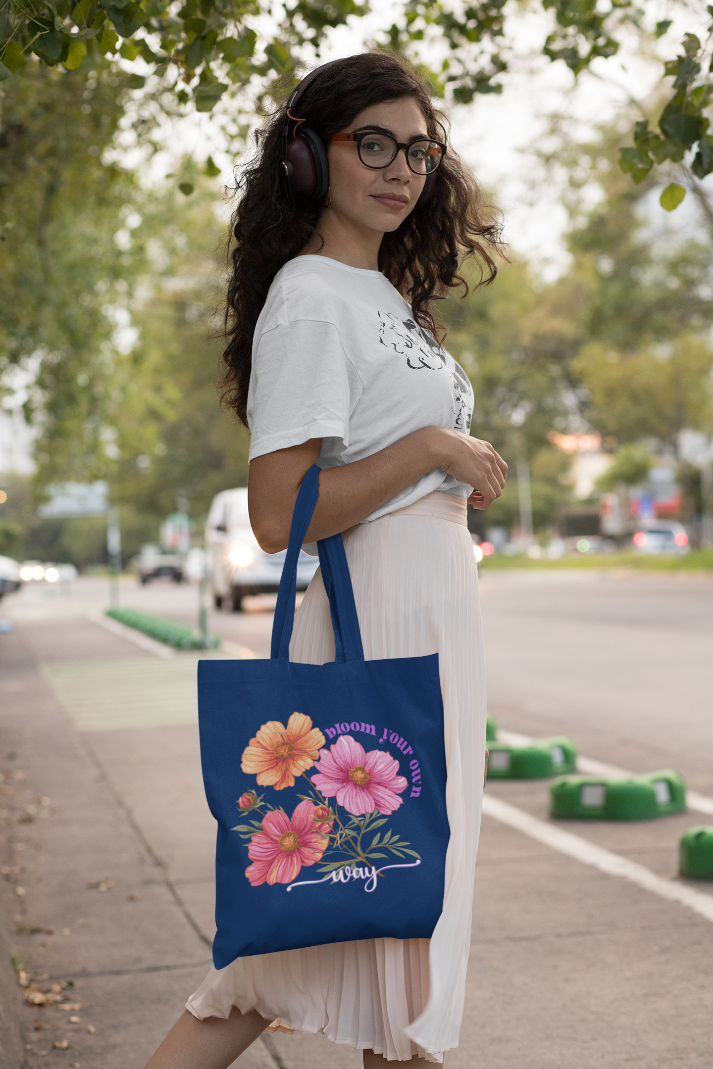 Bloom Your Own Way -Premium Canvas Tote Bag