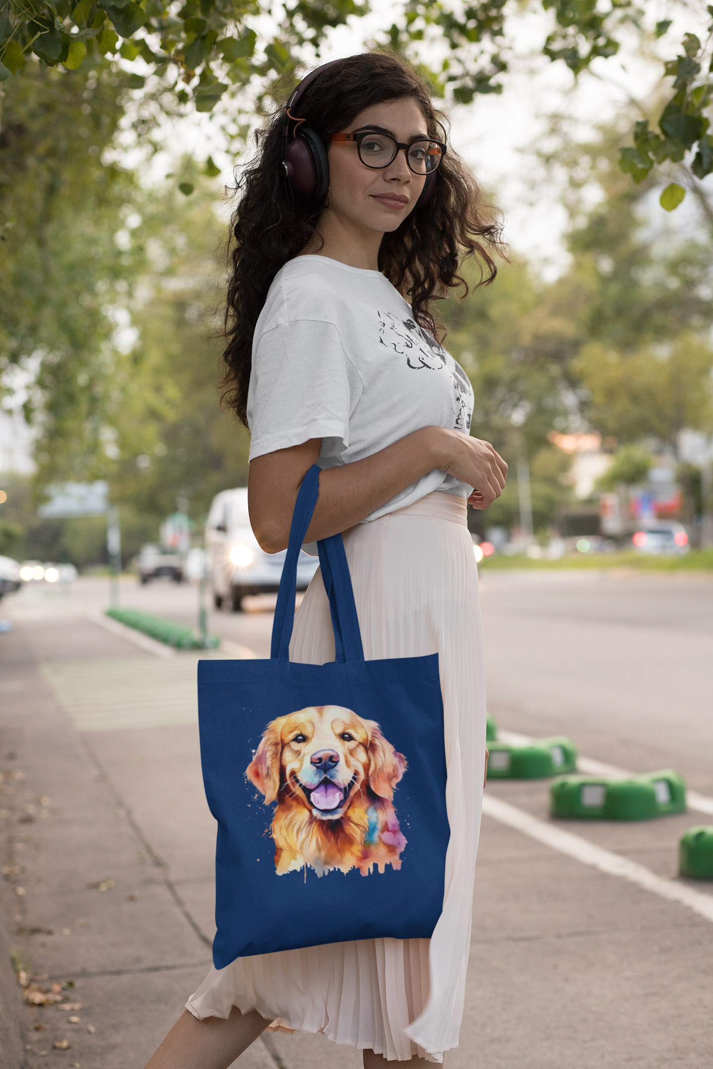 Golden Retriever - Premium Canvas Tote Bag